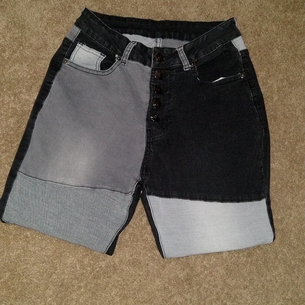 High waisted skinny jeans